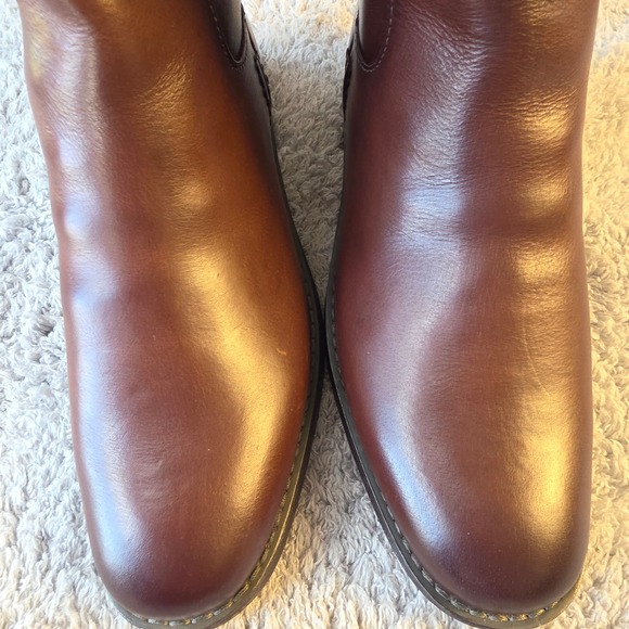 Franco Sarto Meyer Hand Finished‎ Leather Riding Boots Brown Women's 6.5 NEW NIB - Picture 4 of 10